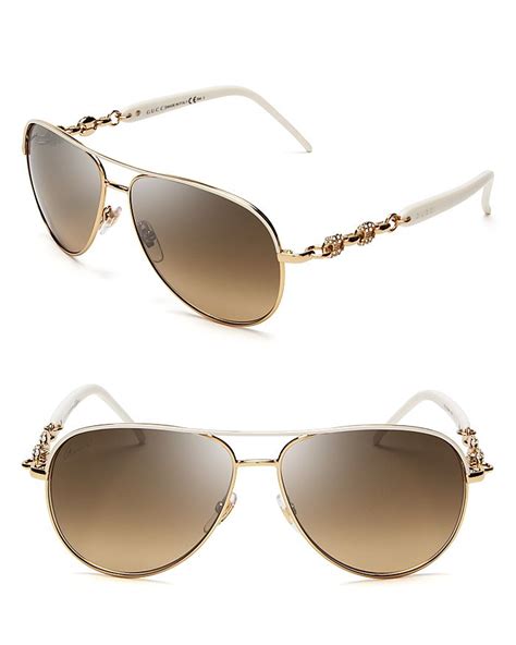 gucci chain aviator sunglasses|gucci aviator sunglasses men's.